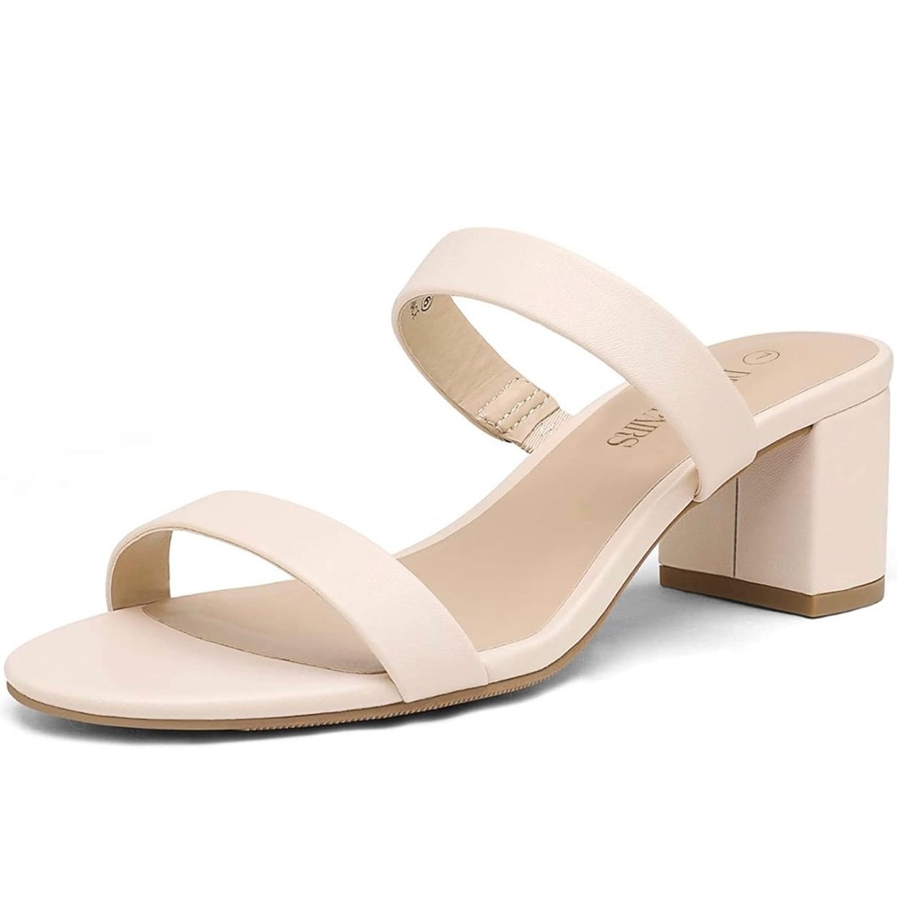 Dream Pairs New!! Open Toe Low Block Chunky Heels - image 2